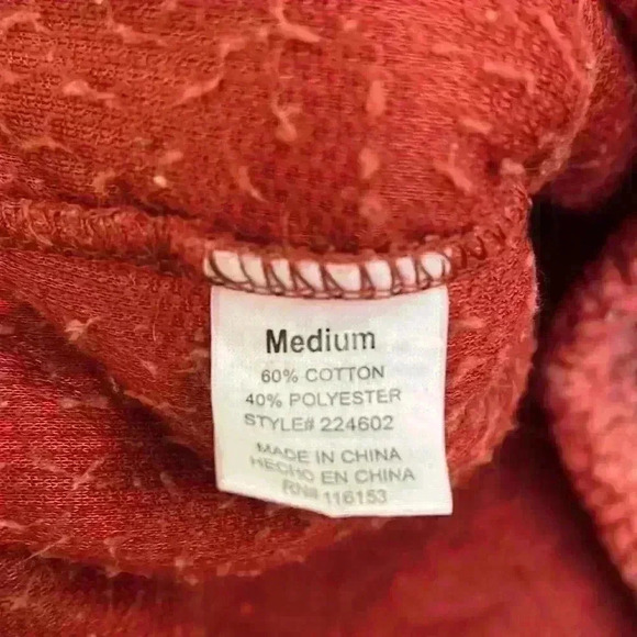 Warm And Cozy Lifestyle 3/4 Zip Pink Cropped Pullover Sherpa Fleece Size M - Picture 6 of 7